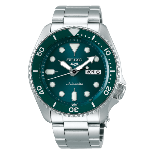 Seiko 5 Sports Sports Style Stainless Steel / Green / Bracelet